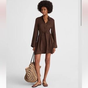 Madewell Tie-Front Shirtdress